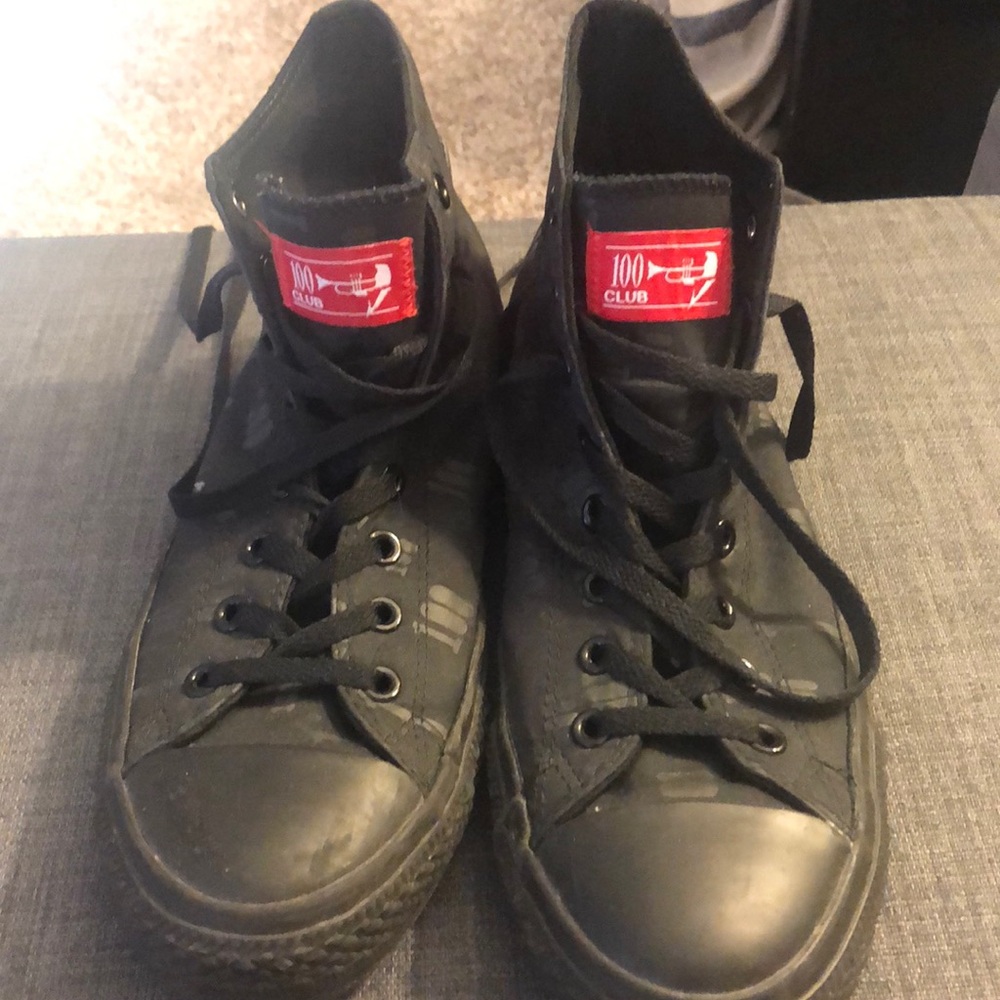 Black Converse 100 Club High-Tops